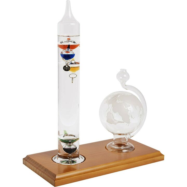Galileo Thermometer & Glass Barometer Set - AcuRite 00795A2