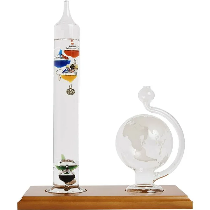 Galileo Thermometer & Glass Barometer Set - AcuRite 00795A2