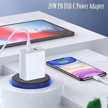 20W Dual USB C Charger Block for iPhone & Samsung