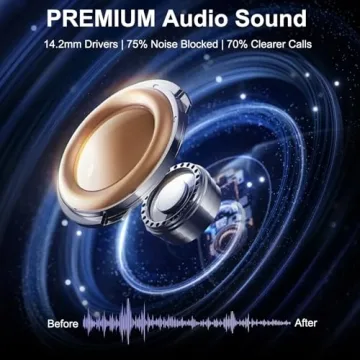 Wireless Earbuds Sports Bluetooth 5.4 IPX8 Waterproof 70H