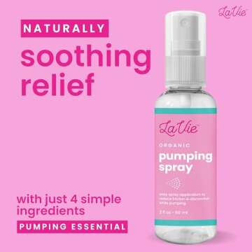 Organic Breast Pumping Spray, Pump Spray Breastfeeding, Breast Pumping Oil, Nipple Spray Pumping, Breast Pump Spray, Lubricant for Breast Shields and Flanges, Prevents Sore Nipples - 2 Oz