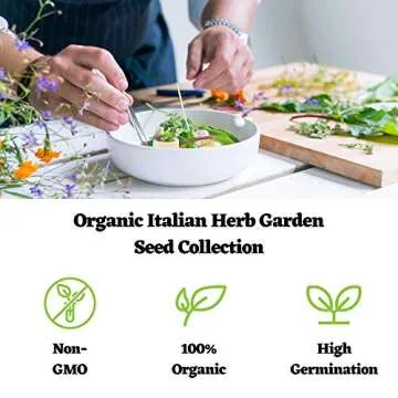 Organic Italian Herb Garden Seed Collection - 5 Packets