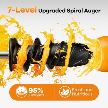 Cold Press Juicer: Easy Clean Slow Masticating Extractor