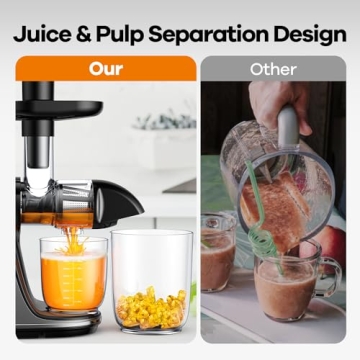Cold Press Juicer: Easy Clean Slow Masticating Extractor