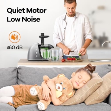 Cold Press Juicer: Easy Clean Slow Masticating Extractor