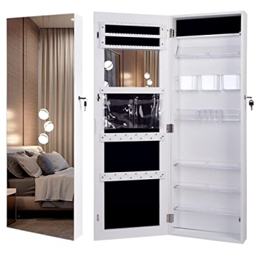 OUTDOOR DOIT 360° Rotating Jewelry Armoire for Stylish Storage