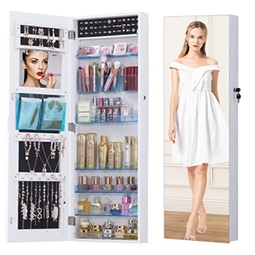 OUTDOOR DOIT 360° Rotating Jewelry Armoire for Stylish Storage