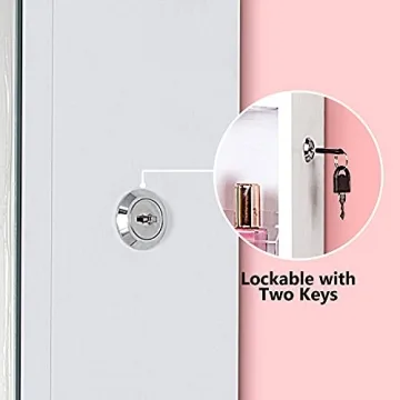 OUTDOOR DOIT 360° Rotating Jewelry Armoire for Stylish Storage