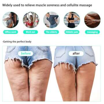 AICNLY 4 Pcs Wood Therapy Massage Tools for Body Shaping, Lymphatic Drainage Massager, Maderoterapia kit, Wooden Massage Roller, Anti-Cellulite Massager, Body Sculpting Tools Set