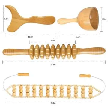 AICNLY Wood Therapy Massage Tools Set for Wellness