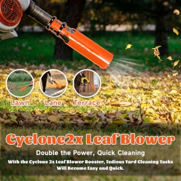 Cyclone 2X Blower Attachment – Ultimate Leaf Blower Air Booster for Year-Round Cleanup