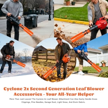 Cyclone 2X Leaf Blower Attachment for Ultimate Cleanup Efficiency