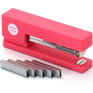 Stylish Jam-Free Pink Full Strip Stapler for All Needs