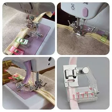 Adjustable Bias Binder Foot for All Low Shank Machines