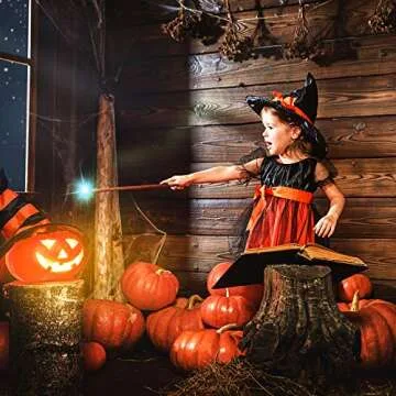 Enchanting 4-Piece Light-Up Wizard Wands for All Ages!