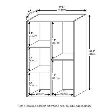 Furinno Luder 5-Cube Bookcase - Stylish Storage Made Affordable