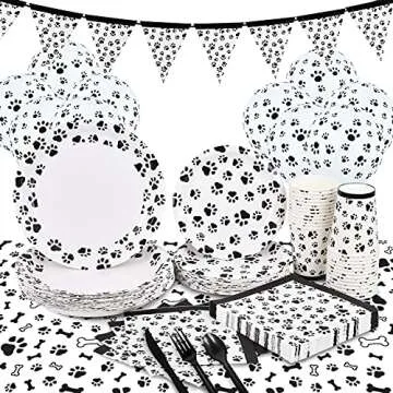 Dog Paw Prints Party Supplies for Furry Friends' Birthdays