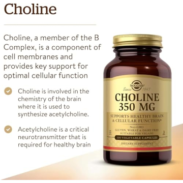Solgar Choline 350mg - Brain Support Vegan Capsules