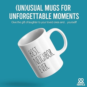 Panvola Best Neighbor Ever Farewell Gift for Neighbors Moving Housewarming Mug 11 oz