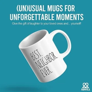 Panvola Best Neighbor Ever Farewell Gift for Neighbors Moving Housewarming Mug 11 oz