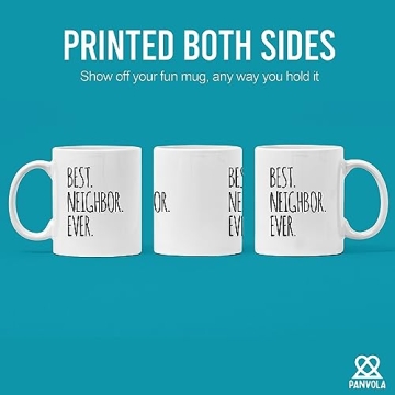 Panvola Best Neighbor Ever Farewell Gift for Neighbors Moving Housewarming Mug 11 oz