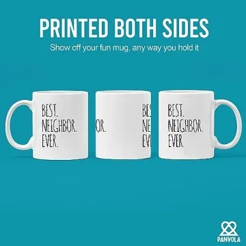 Panvola Best Neighbor Ever Farewell Gift for Neighbors Moving Housewarming Mug 11 oz