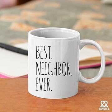Panvola Best Neighbor Ever Farewell Gift for Neighbors Moving Housewarming Mug 11 oz