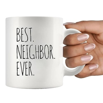 Panvola Best Neighbor Ever Farewell Gift for Neighbors Moving Housewarming Mug 11 oz