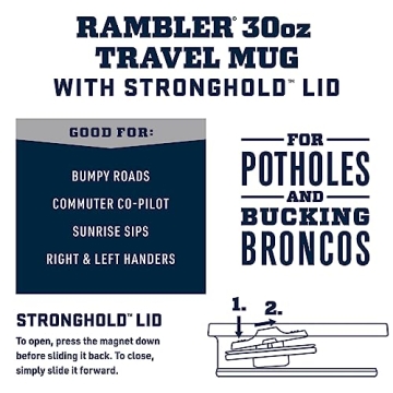 YETI 30 oz Travel Mug - Vacuum Insulated & Durable Steel