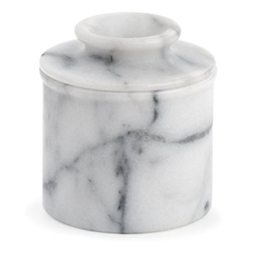 RSVP International White Marble Butter Pot - Elegant & Functional