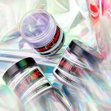 MANIC PANIC Virgin Snow Hair Toner - Classic High Voltage - Semi Permanent Blue Toner for Blonde, Bleached, Brassiness Orange Hair & Brassy Tones - Vegan, PPD & Ammonia-Free