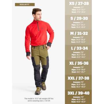 RevolutionRace Men’s RVRC GP Pro Zip Off Pants, Durable, Ventilated and Convertible Pants for All ...