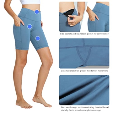 BALEAF Women's High Waist Workout Shorts with Pockets