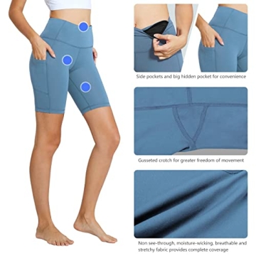 BALEAF Women's High Waist Workout Shorts with Pockets