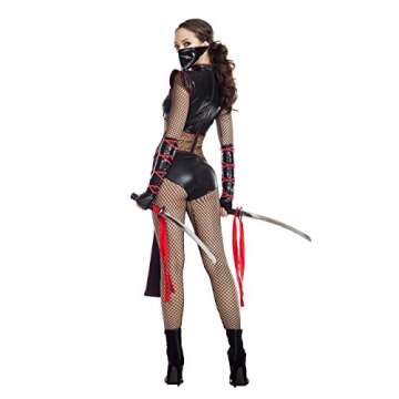 Starline womens Alluring Assasin Adult Sized Costume, Black/Red, Small US