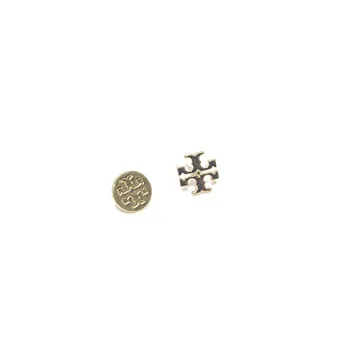 Tory Burch Gold Logo Stud Earrings for Women