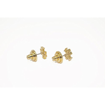 Tory Burch Gold Logo Stud Earrings for Women
