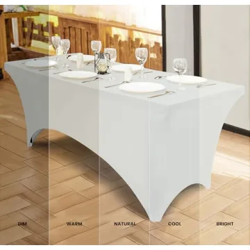 Utopia Spandex Tablecloths 2 Pack for Events and Parties