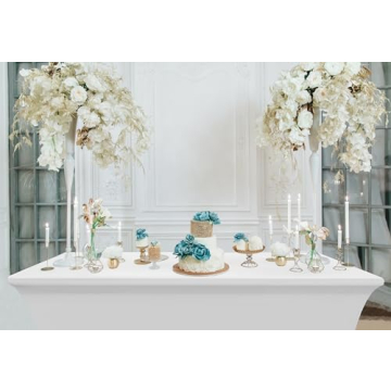 Utopia Spandex Tablecloths 2 Pack for Events and Parties