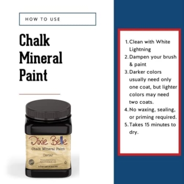 Chic Chalk Finish Furniture Paint - Caviar 32oz by Dixie Belle