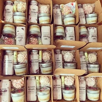 Happy Birthday Gift Set - Natural Spa Basket for Women