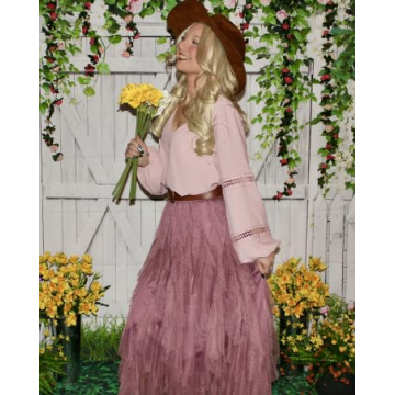 STYLEWORD Blouses for Women Dressy Casual Fall Long Sleeve Tops V Neck Work Shirts Business Casual Outfits(Light Pink,L)