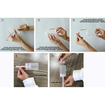 TONIFUL 4 Pack Push Pop Confetti Poppers Cannon, Wedding Confetti Poppers for Graduation Gender Reveal Girl Baby Shower Bridal Anniversary Christmas New Year's Birthday Party Supplies(Gold+Pink+White)