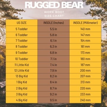 Rugged Bear Kids Waterproof Hiking Boots for Outdoor Fun