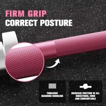 RitFit 4FT/5FT/6FT/7FT Olympic Barbell Bar for Men and Women, Weight Bar for Weight Lifting, Squat and Bench Press (4FT)