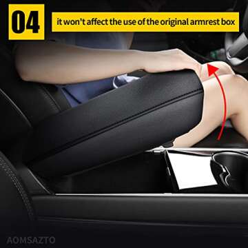 AOMSAZTO Console Cover for 2013-2018 Nissan Altima