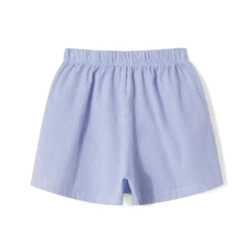 Fepege Women Boxer Shorts Comfortable Striped Pajama Shorts