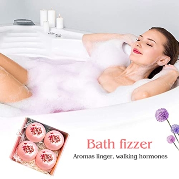 KASTU Dried Flower Bath Bombs Gift Set for Relaxation