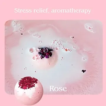 KASTU Dried Flower Bath Bombs Gift Set for Relaxation