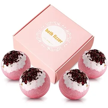 KASTU Dried Flower Bath Bombs Gift Set for Relaxation